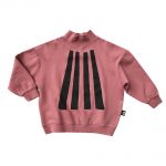 BEAMS High Collar Sweater rose tan