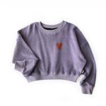 LOVE Terry Cropped Sweater Lavender