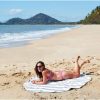 Στρογγυλή Πετσέτα θαλάσσης 170cm Quickdry - Goa Grey - Image 4