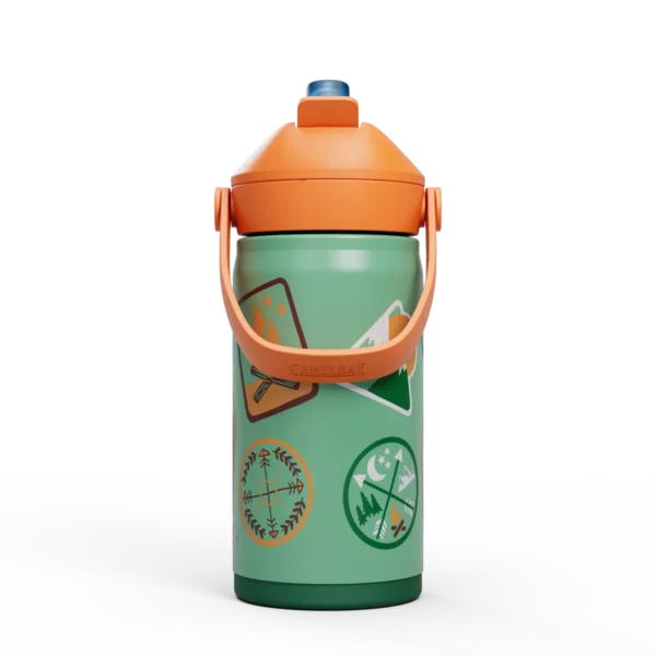 Insulated Straw Bottle 350ml – Camp Badges - Image 2